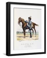 Gardes-Du-Corps De Roi, Cavalier D'Equipage, Spanish Campaign, 1823-Eugene Titeux-Framed Giclee Print