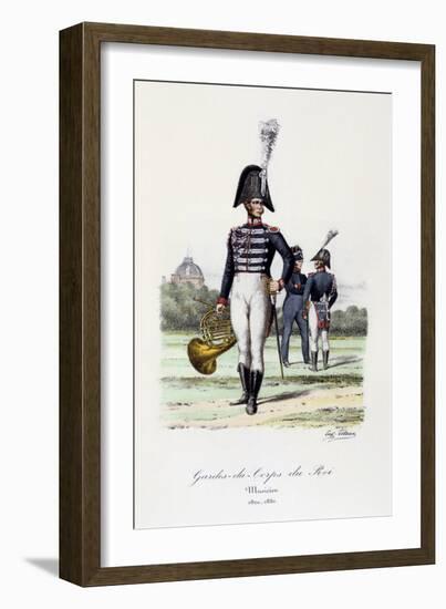 Gardes-Du-Corps De Roi, Musicien, 1820-30-Eugene Titeux-Framed Giclee Print