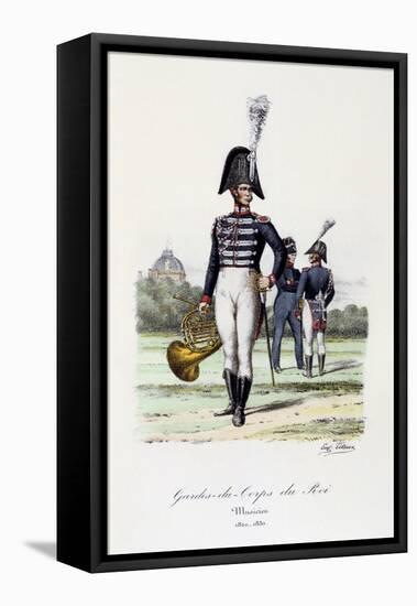 Gardes-Du-Corps De Roi, Musicien, 1820-30-Eugene Titeux-Framed Stretched Canvas