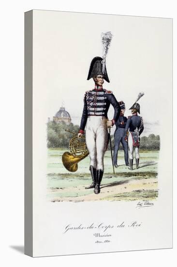 Gardes-Du-Corps De Roi, Musicien, 1820-30-Eugene Titeux-Stretched Canvas