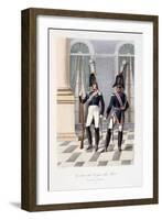 Gardes-Du-Corps De Roi, Service De Chateau, 1814-Eugene Titeux-Framed Giclee Print