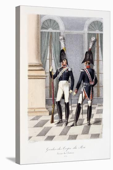 Gardes-Du-Corps De Roi, Service De Chateau, 1814-Eugene Titeux-Stretched Canvas