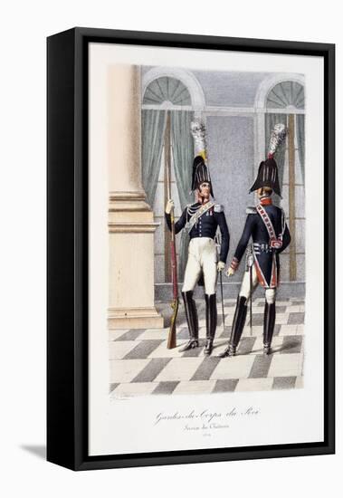Gardes-Du-Corps De Roi, Service De Chateau, 1814-Eugene Titeux-Framed Stretched Canvas