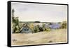 Gardiner's Bay from Sag Harbor, 1899 (Watercolour on Paper)-George Wesley Bellows-Framed Stretched Canvas
