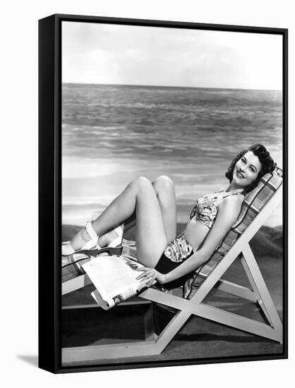Gardner, 1943 (b/w photo)-null-Framed Stretched Canvas