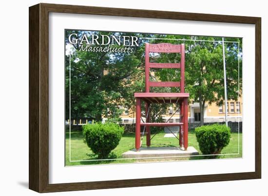 Gardner, Massachusetts - the Chair City-Lantern Press-Framed Art Print