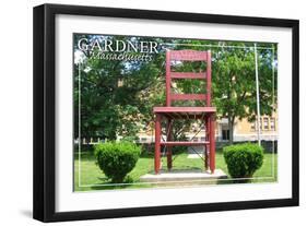 Gardner, Massachusetts - the Chair City-Lantern Press-Framed Art Print