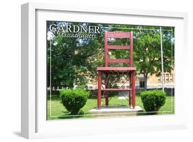 Gardner, Massachusetts - the Chair City-Lantern Press-Framed Art Print