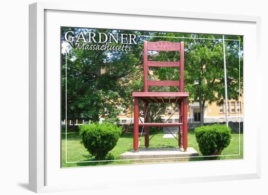 Gardner, Massachusetts - the Chair City-Lantern Press-Framed Art Print