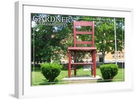 Gardner, Massachusetts - the Chair City-Lantern Press-Framed Art Print