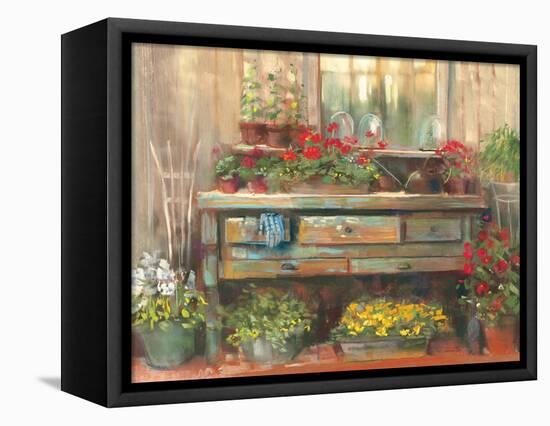 Gardners Table-Carol Rowan-Framed Stretched Canvas