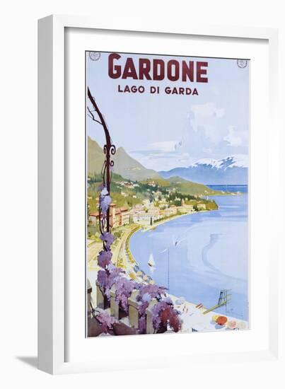 Gardone Lago Di Garda Poster-null-Framed Giclee Print
