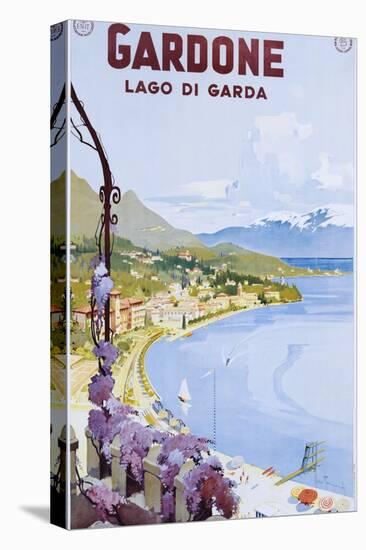 Gardone Lago Di Garda Poster-null-Stretched Canvas