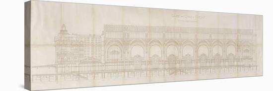 Gare d'Orsay (Paris) : coupe longitudinale-Victor Laloux-Stretched Canvas
