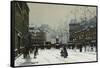 Gare Du Nord, Paris-Eugene Galien-Laloue-Framed Stretched Canvas