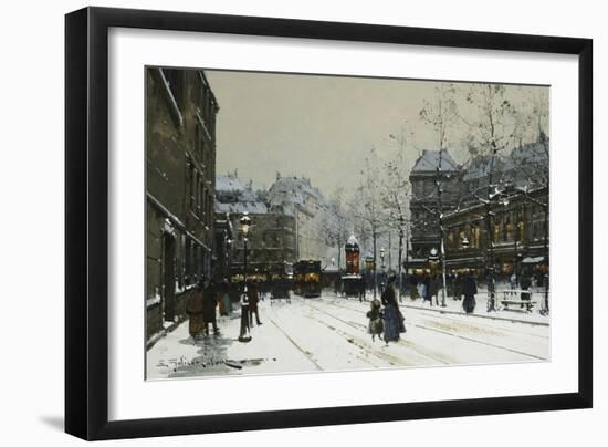 Gare Du Nord, Paris-Eugene Galien-Laloue-Framed Giclee Print