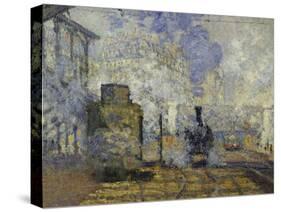 Gare Saint-Lazare, c.1877-Claude Monet-Stretched Canvas