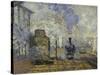 Gare Saint-Lazare, c.1877-Claude Monet-Stretched Canvas