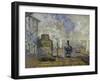 Gare Saint-Lazare, c.1877-Claude Monet-Framed Giclee Print