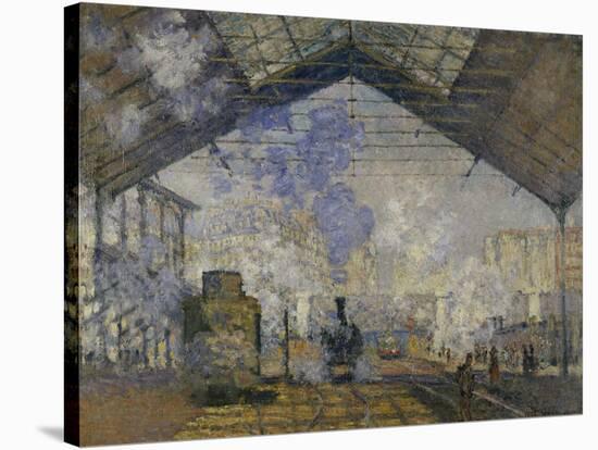 Gare Saint-Lazare, c.1877-Claude Monet-Stretched Canvas