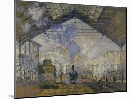 Gare Saint-Lazare, c.1877-Claude Monet-Mounted Giclee Print