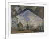 Gare Saint-Lazare, c.1877-Claude Monet-Framed Giclee Print