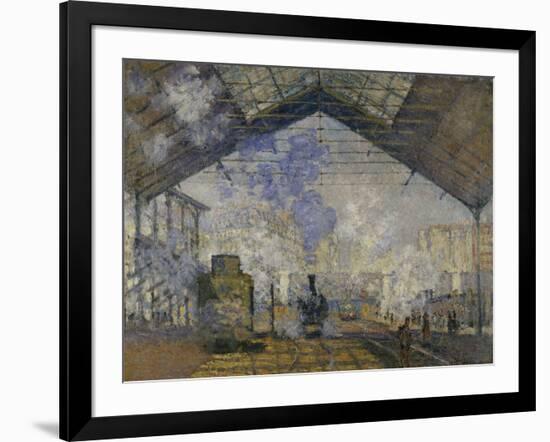 Gare Saint-Lazare, c.1877-Claude Monet-Framed Giclee Print
