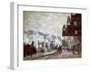 Gare Saint-Lazare, Paris, 1877-Claude Monet-Framed Giclee Print