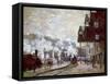 Gare Saint-Lazare, Paris, 1877-Claude Monet-Framed Stretched Canvas