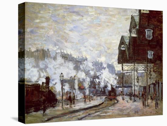 Gare Saint-Lazare, Paris, 1877-Claude Monet-Stretched Canvas