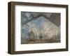 Gare Saint-Lazare-Claude Monet-Framed Art Print