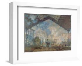 Gare Saint-Lazare-Claude Monet-Framed Art Print