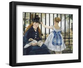 Gare St. Lazare, 1872-3-Edouard Manet-Framed Giclee Print