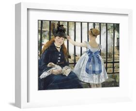 Gare St. Lazare, 1872-3-Edouard Manet-Framed Giclee Print