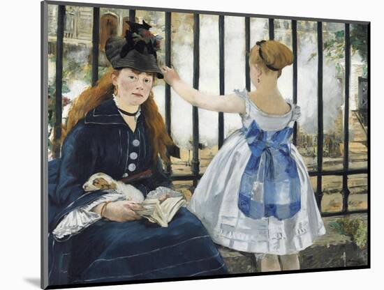 Gare St. Lazare, 1872-3-Edouard Manet-Mounted Giclee Print