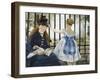 Gare St. Lazare, 1872-3-Edouard Manet-Framed Giclee Print