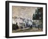 Gare St. Lazare, les docks de l'Ouest, 1877 St. Lazare railway station, the Western docks. Canvas.-Claude Monet-Framed Giclee Print