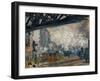 Gare St. Lazare, Seen from the Pont De L'Europe, 1877-Claude Monet-Framed Giclee Print