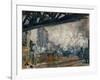 Gare St. Lazare, Seen from the Pont De L'Europe, 1877-Claude Monet-Framed Giclee Print