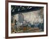 Gare St. Lazare, Seen from the Pont De L'Europe, 1877-Claude Monet-Framed Giclee Print