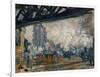 Gare St. Lazare, Seen from the Pont De L'Europe, 1877-Claude Monet-Framed Giclee Print