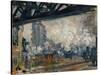 Gare St. Lazare, Seen from the Pont De L'Europe, 1877-Claude Monet-Stretched Canvas