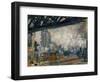 Gare St. Lazare, Seen from the Pont De L'Europe, 1877-Claude Monet-Framed Giclee Print