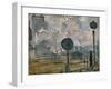 Gare St. Lazare, the Semaphores, 1877-Claude Monet-Framed Giclee Print