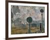 Gare St. Lazare, the Semaphores, 1877-Claude Monet-Framed Giclee Print