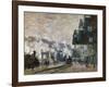 Gare St. Lazare, the Western Docks, 1877-Claude Monet-Framed Giclee Print