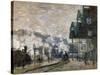 Gare St. Lazare, the Western Docks, 1877-Claude Monet-Stretched Canvas