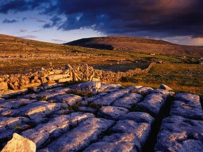 Limestone Landscape of the Burren Near Fanore, Burren, County Clare, Ireland