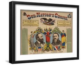 Garfield-Arthur Campaign Poster, 1880-Science Source-Framed Giclee Print