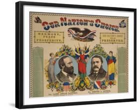 Garfield-Arthur Campaign Poster, 1880-Science Source-Framed Giclee Print